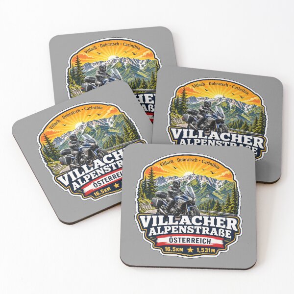 Item preview, Villach Alpine Road Austria Villacher Alpenstrasse Motorcycle Sticker TShirt 01 designed and sold by OuterShellUK.