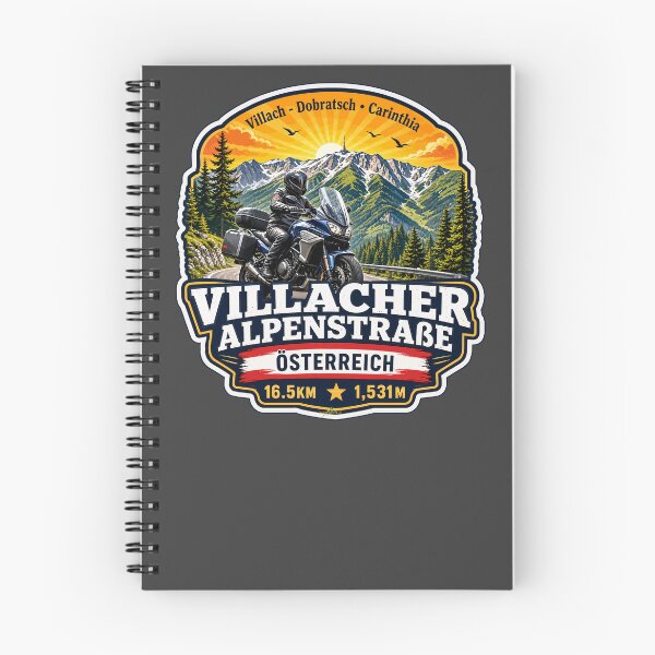 Item preview, Villach Alpine Road Austria Villacher Alpenstrasse Motorcycle Sticker TShirt 01 designed and sold by OuterShellUK.