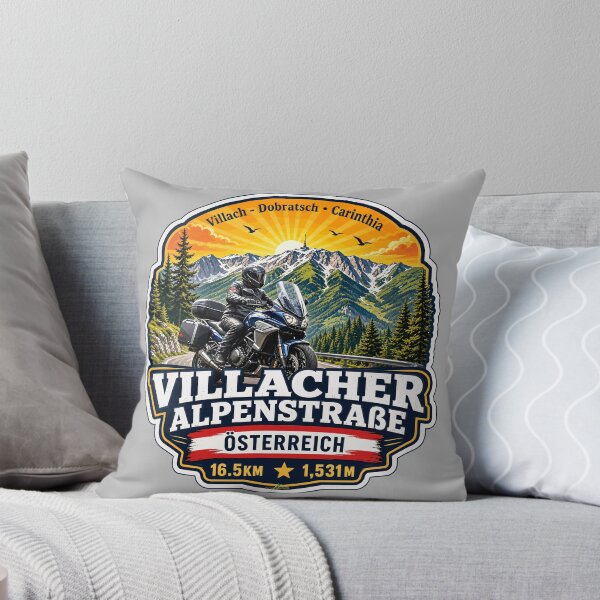 Item preview, Villach Alpine Road Austria Villacher Alpenstrasse Motorcycle Sticker TShirt 01 designed and sold by OuterShellUK.