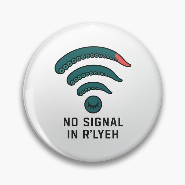 Item preview, Lovecraft No Signal in R'lyeh – Tentacle Wi-Fi designed and sold by Fenay Designs.