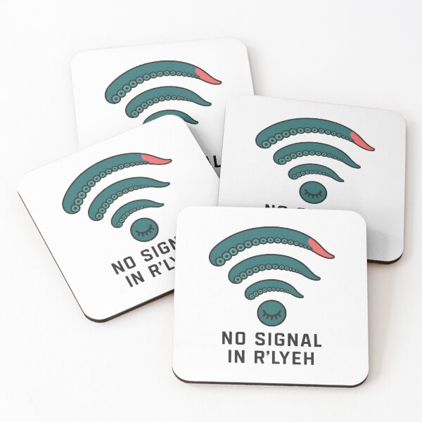 Item preview, Lovecraft No Signal in R'lyeh – Tentacle Wi-Fi designed and sold by Fenay Designs.