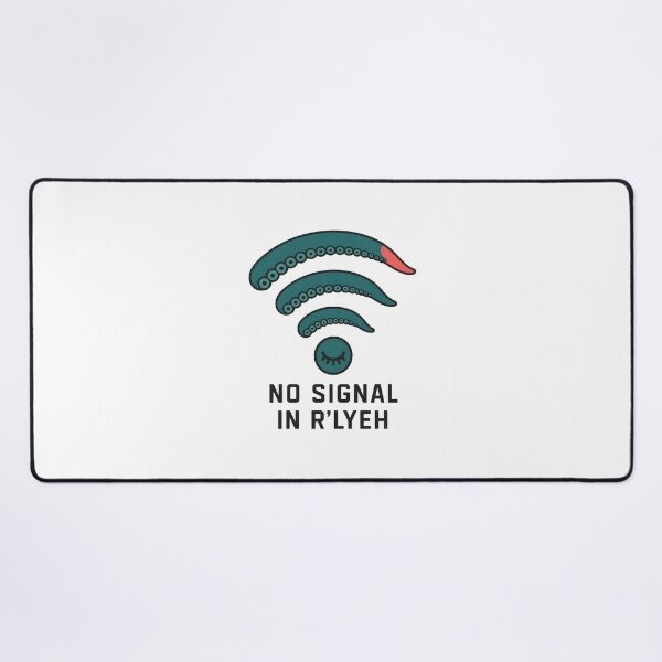 Item preview, Lovecraft No Signal in R'lyeh – Tentacle Wi-Fi designed and sold by Fenay Designs.