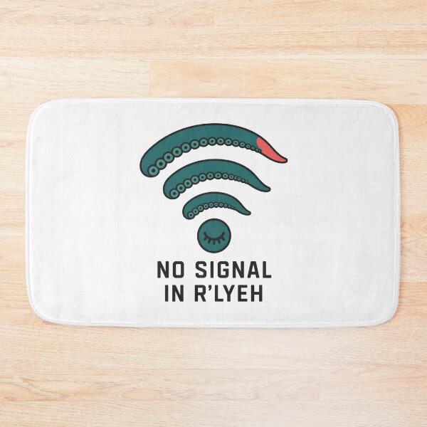 Item preview, Lovecraft No Signal in R'lyeh – Tentacle Wi-Fi designed and sold by Fenay Designs.