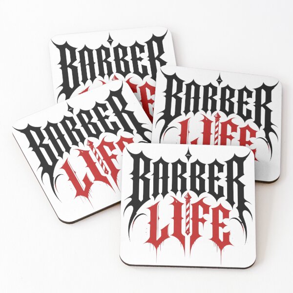 Item preview, Barber Life Gothic Typography Metal Streetwear Design designed and sold by Barber MD Culture.