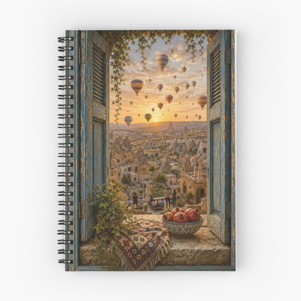 Item preview, Cappadocia Hot Air Balloons Window View  designed and sold by Ada’s Mystic Atelier .