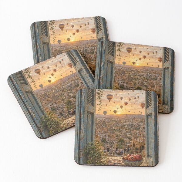 Item preview, Cappadocia Hot Air Balloons Window View  designed and sold by Ada’s Mystic Atelier .