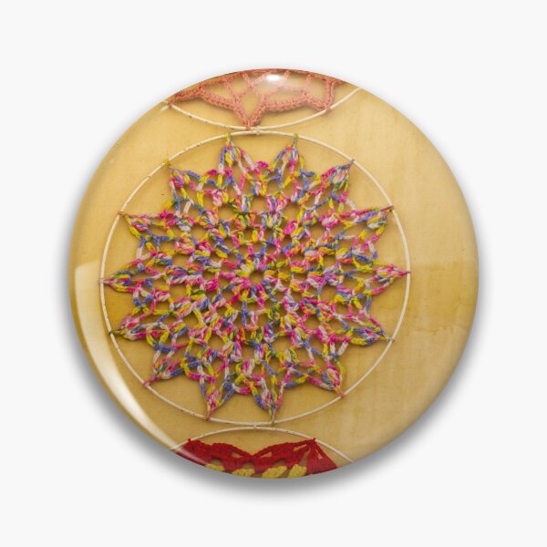 Item preview, Colorful Crochet Wall Hangings On Yellow Rustic Wall — Bohemian Handmade Textile Decor designed and sold by Nmallia.