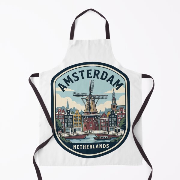 Item preview, Vintage Amsterdam Netherlands Windmill Travel Badge designed and sold by k3rstman1.