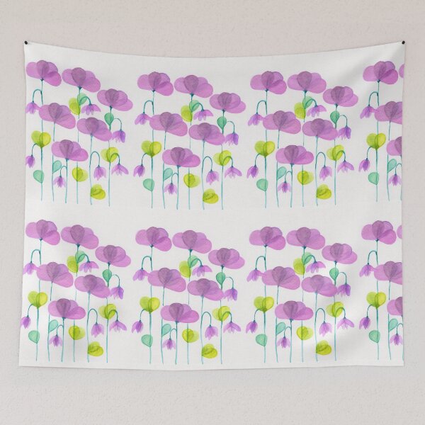 Item preview, Bubble Petals - Pink & Purple designed and sold by Aileen David.
