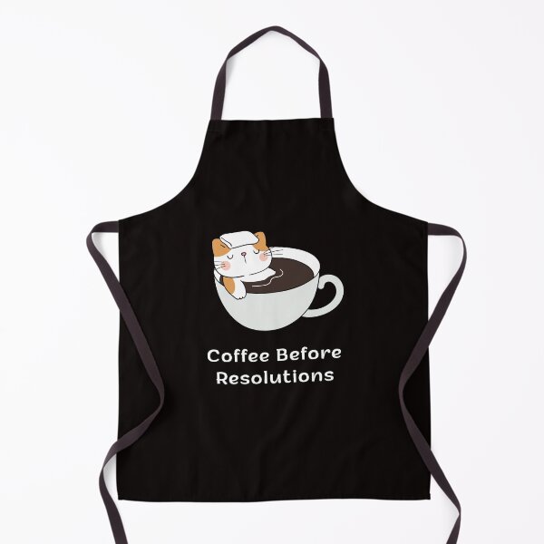 Item preview, Coffee Before Resolutions | Espresso Yourself Cats | Funny Coffee Cat designed and sold by ContigoART.