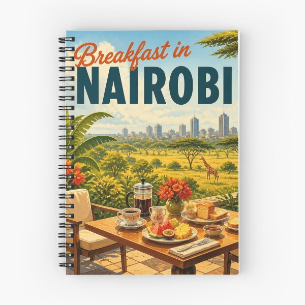 Item preview, Nairobi, Kenya: scenic-Style Travel Poster designed and sold by LSVart.