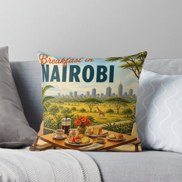 Item preview, Nairobi, Kenya: scenic-Style Travel Poster designed and sold by LSVart.