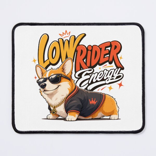 Item preview, Low Rider Energy Corgi Dog Dad Funny Kawaii T-Shirt designed and sold by Ashley critters.