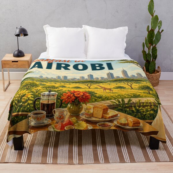 Item preview, Nairobi, Kenya: scenic-Style Travel Poster designed and sold by LSVart.