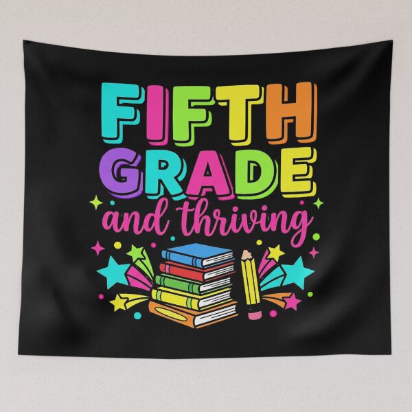 Item preview, Fifth Grade And Thriving — Colorful Back To School Teacher Shirt designed and sold by Uglyandcute.