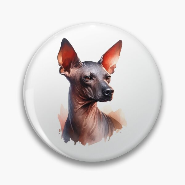 Item preview, Xoloitzcuintli Dog Watercolor Portrait Art designed and sold by OlyvieArt.