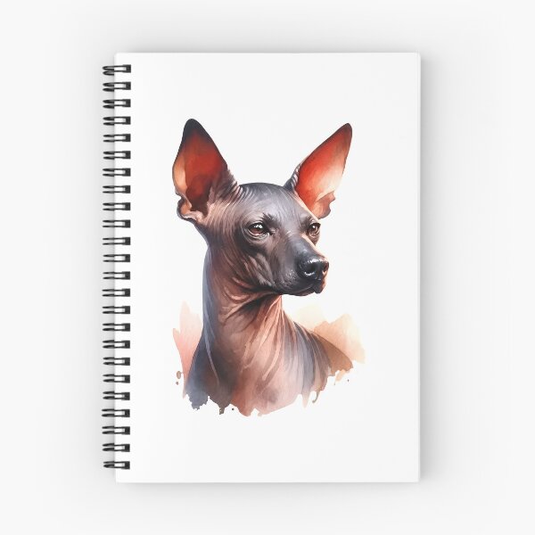 Item preview, Xoloitzcuintli Dog Watercolor Portrait Art designed and sold by OlyvieArt.