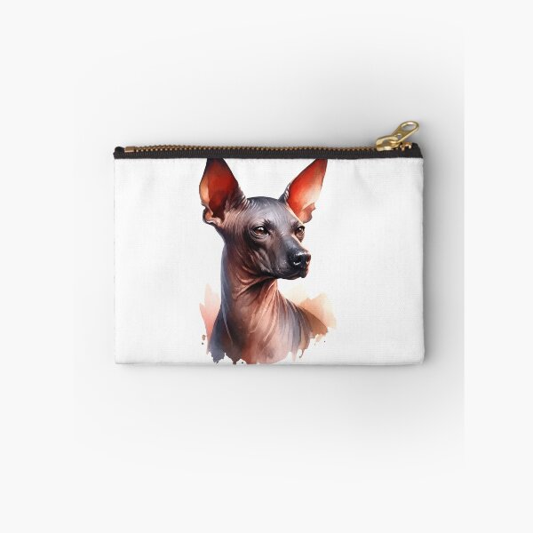 Item preview, Xoloitzcuintli Dog Watercolor Portrait Art designed and sold by OlyvieArt.