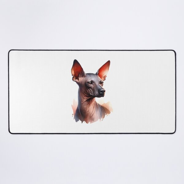 Item preview, Xoloitzcuintli Dog Watercolor Portrait Art designed and sold by OlyvieArt.