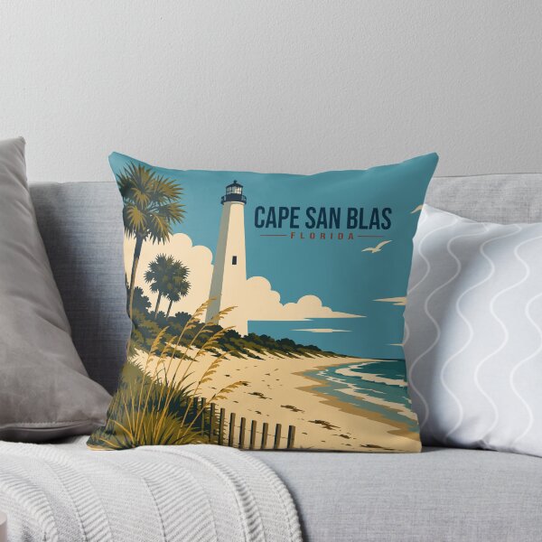 Item preview, The Cape San Blas Travel Poster designed and sold by rogue-design.