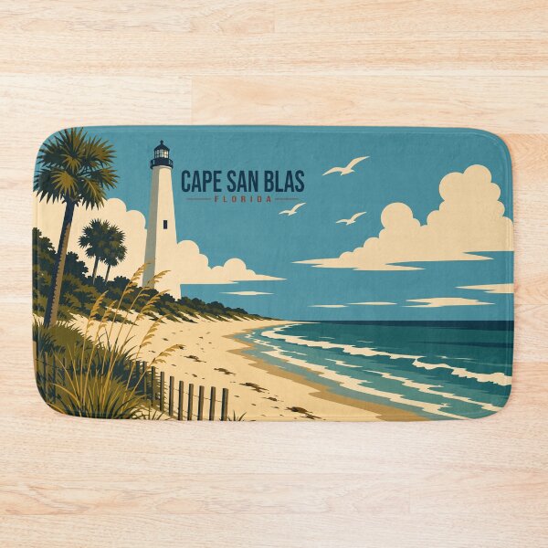 Item preview, The Cape San Blas Travel Poster designed and sold by rogue-design.