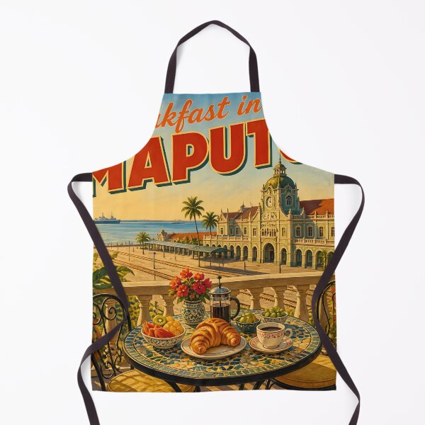Item preview, Maputo, Mozambique: scenic-Style Painterly Travel Poster designed and sold by LSVart.