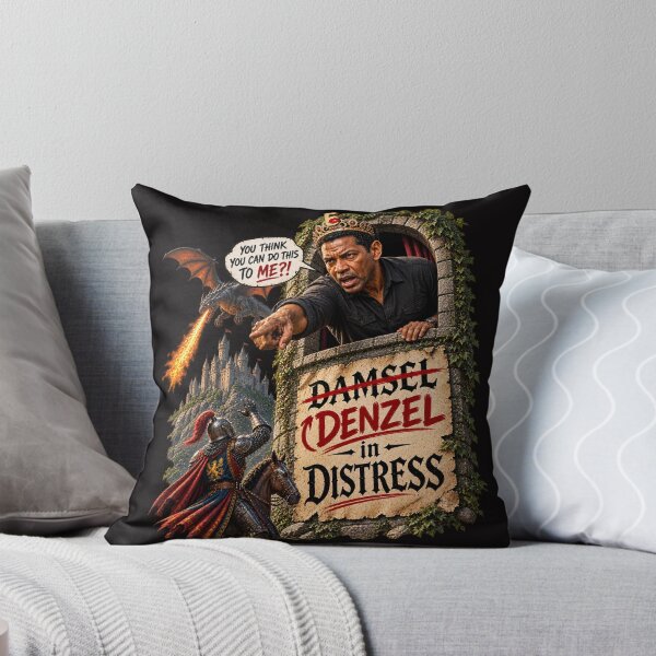 Item preview, Denzel in Distress – You Think You Can Do This to Me? Medieval Movie Parody designed and sold by KissMy6 Industries.