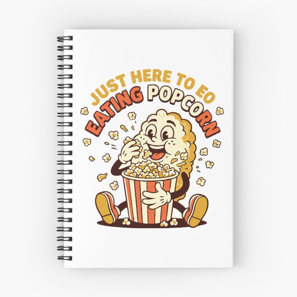 Item preview, Just Here To Eat Popcorn Vintage Rubber Hose Cartoon Classic T-Shirt designed and sold by pawsome purrfect.