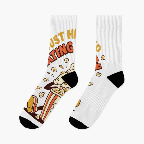 Item preview, Just Here To Eat Popcorn Vintage Rubber Hose Cartoon Classic T-Shirt designed and sold by pawsome purrfect.