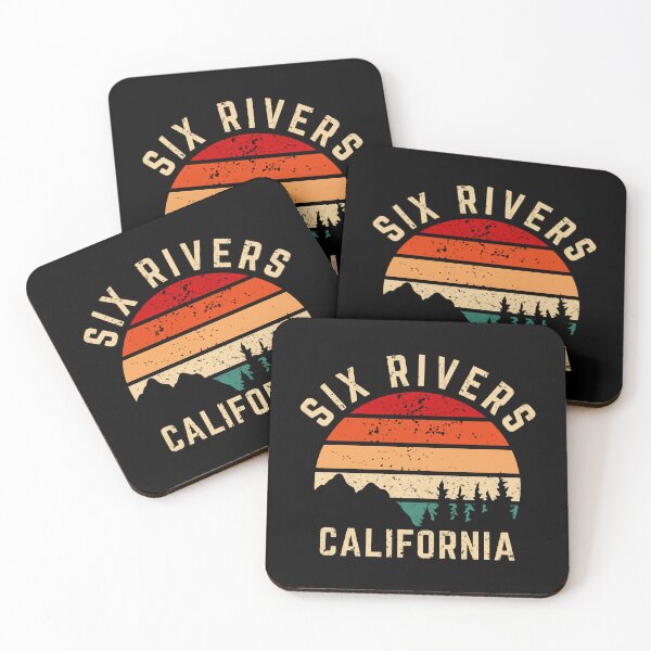 Item preview, Six Rivers California Vintage Retro Sunset designed and sold by ForzaDesigns.