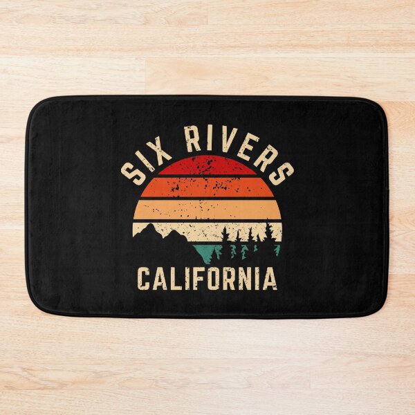 Item preview, Six Rivers California Vintage Retro Sunset designed and sold by ForzaDesigns.