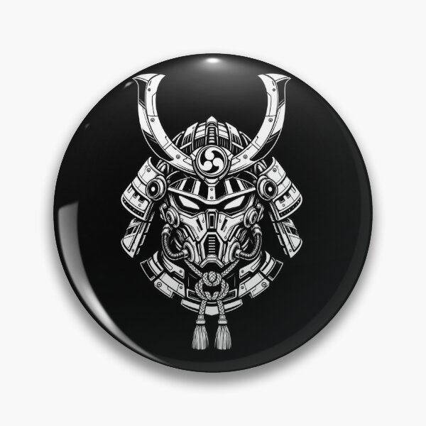 Item preview, Cyberpunk Oni Samurai Emblem designed and sold by AuudiVasustudio.