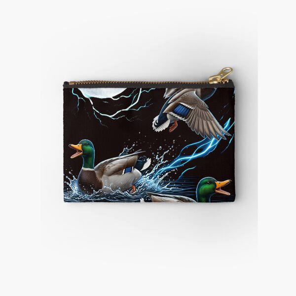 Item preview, Mallard Duck Howling at Moon Wildlife Bird Hunting Nature designed and sold by w66aboo.