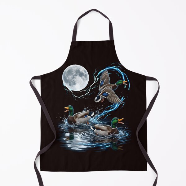 Item preview, Mallard Duck Howling at Moon Wildlife Bird Hunting Nature designed and sold by w66aboo.