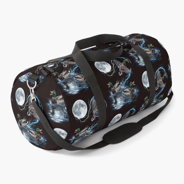 Item preview, Mallard Duck Howling at Moon Wildlife Bird Hunting Nature designed and sold by w66aboo.