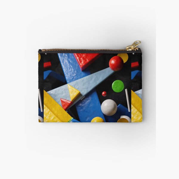 Item preview, Abstract 3D Geometric Floating Shapes with Vibrant Primary Colors designed and sold by Mike Kiev art.