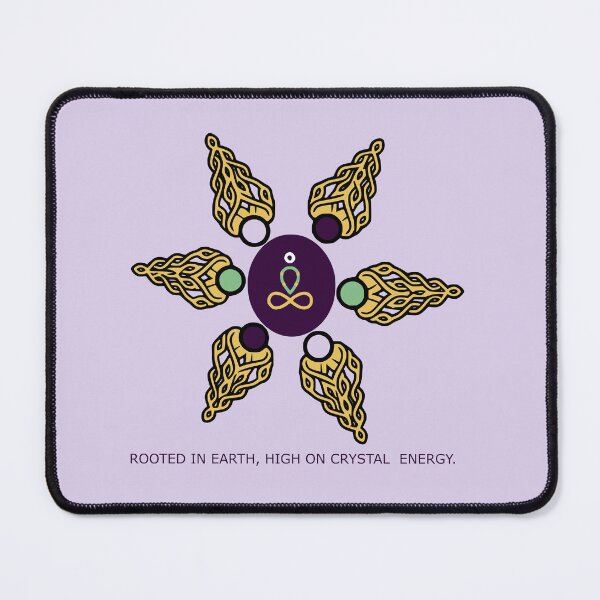Item preview, Spiritual Crystal Mandala – Meditation & Sacred Energy Art Pale Lavender Edition designed and sold by Macramellennias.