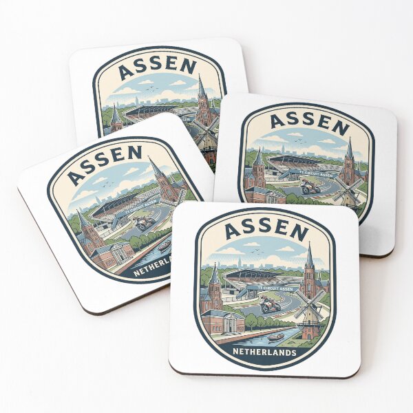 Item preview, Assen Netherlands Retro Motorcycle Racing Badge designed and sold by k3rstman1.
