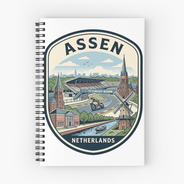 Item preview, Assen Netherlands Retro Motorcycle Racing Badge designed and sold by k3rstman1.