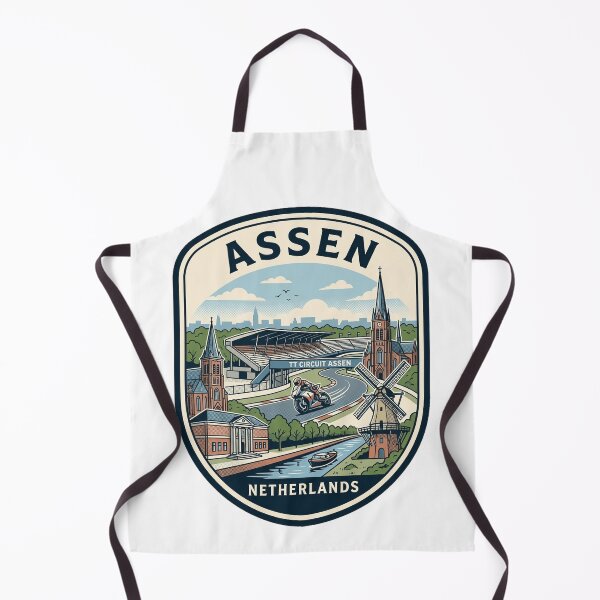 Item preview, Assen Netherlands Retro Motorcycle Racing Badge designed and sold by k3rstman1.
