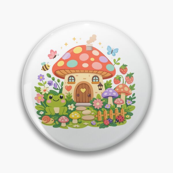 Item preview, Cute Mushroom Cottage Frog designed and sold by oblexwear.