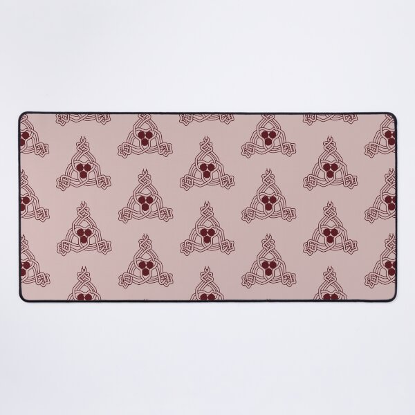 Item preview, Intricate Celtic Trinity Knot Line Art – Dusty Rose Edition designed and sold by Macramellennias.