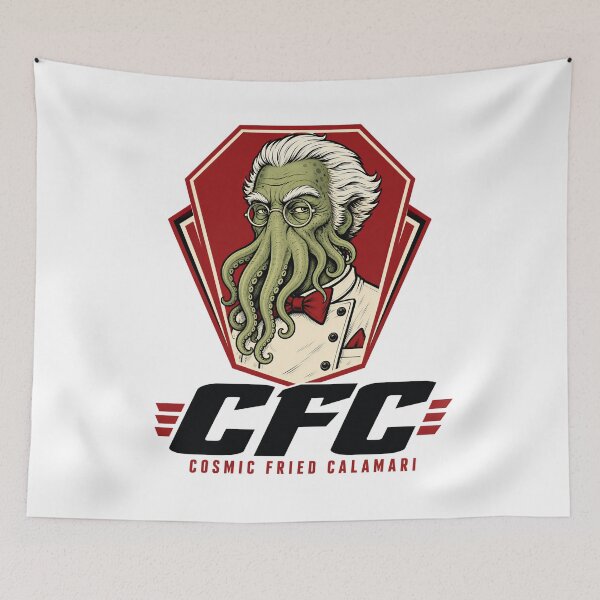 Item preview, Lovecraft CFC – Cosmic Fried Calamari Chef designed and sold by Fenay Designs.