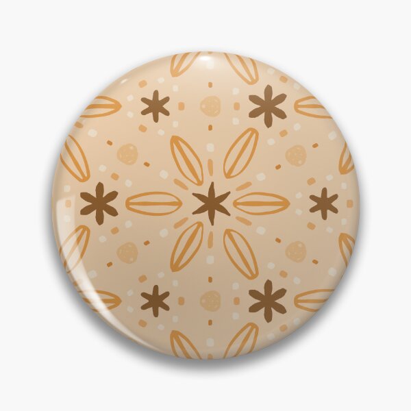 Item preview, Orange and brown autumn flower pattern by Beliris Creations designed and sold by BelirisCréations.