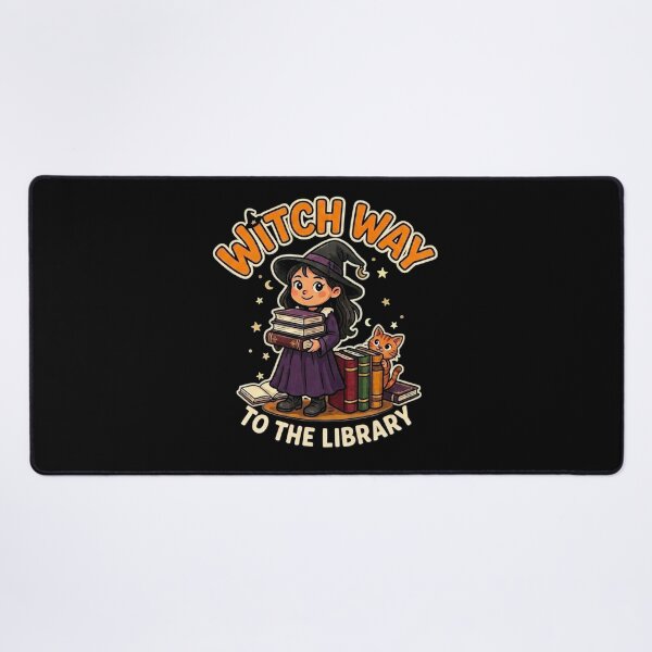 Item preview, Witch Way To The Library Halloween Cute Design designed and sold by ByPawel.