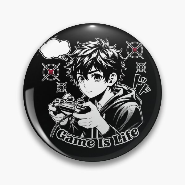 Item preview, Anime Gamer Boy – Gaming Is Life Manga Style designed and sold by Menna2030.