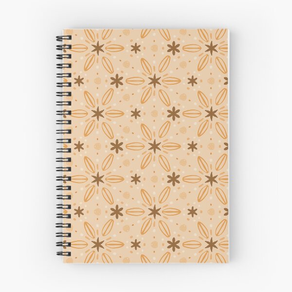 Item preview, Orange and brown autumn flower pattern by Beliris Creations designed and sold by BelirisCréations.