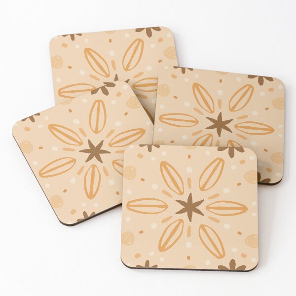 Item preview, Orange and brown autumn flower pattern by Beliris Creations designed and sold by BelirisCréations.
