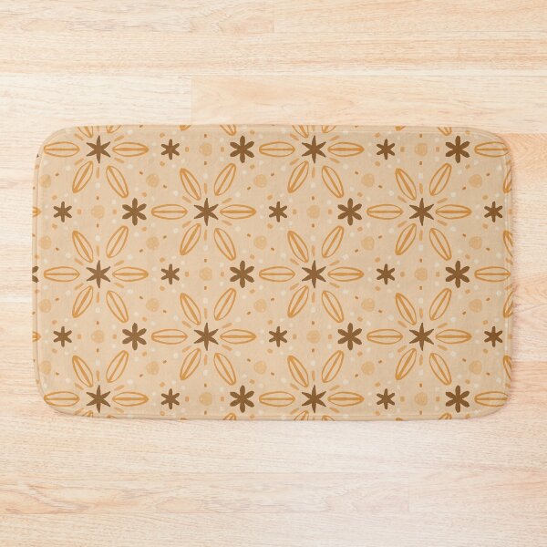 Item preview, Orange and brown autumn flower pattern by Beliris Creations designed and sold by BelirisCréations.