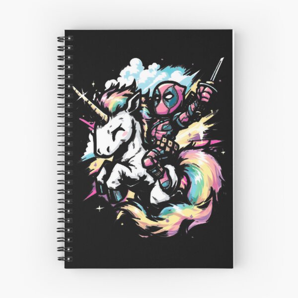 Item preview, Deadpool Riding Rainbow Unicorn Fan Art designed and sold by VenettaDesena.